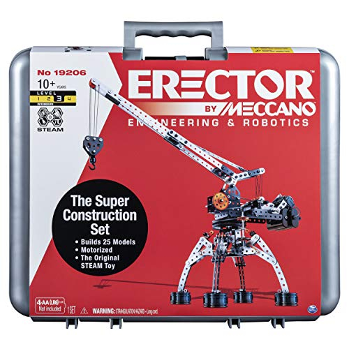 erector motorized construction set instructions