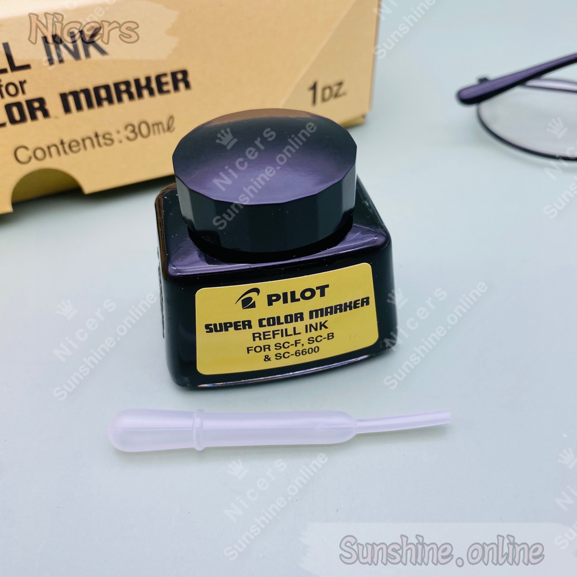Pilot SCRF-BLK 30ml Ink Refill for SC-6600 Marker