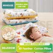 KKHOUSE Kids' Double-Sided Cotton Toddler Pillow