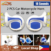 Magic 18 Snail Horns for Car and Motorcycle, 115DB