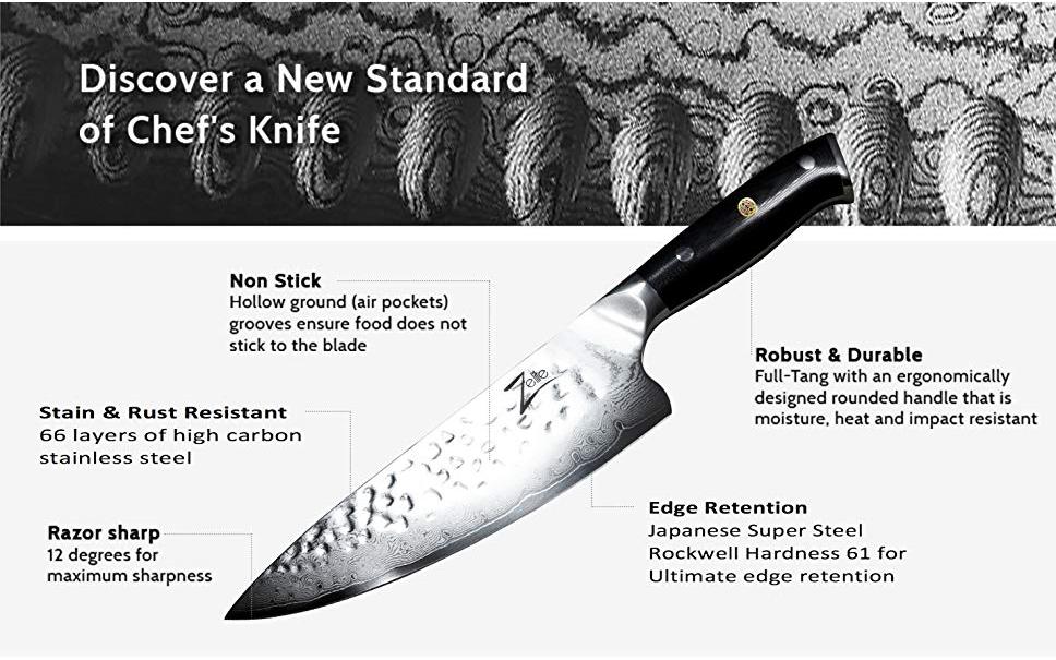 Zelite Infinity Paring Knife 4 inch - Alpha-Royal Series - Japanese AUS-10 Super Steel 67-Layer Damascus - Razor Sharp, Superb Edge Retention