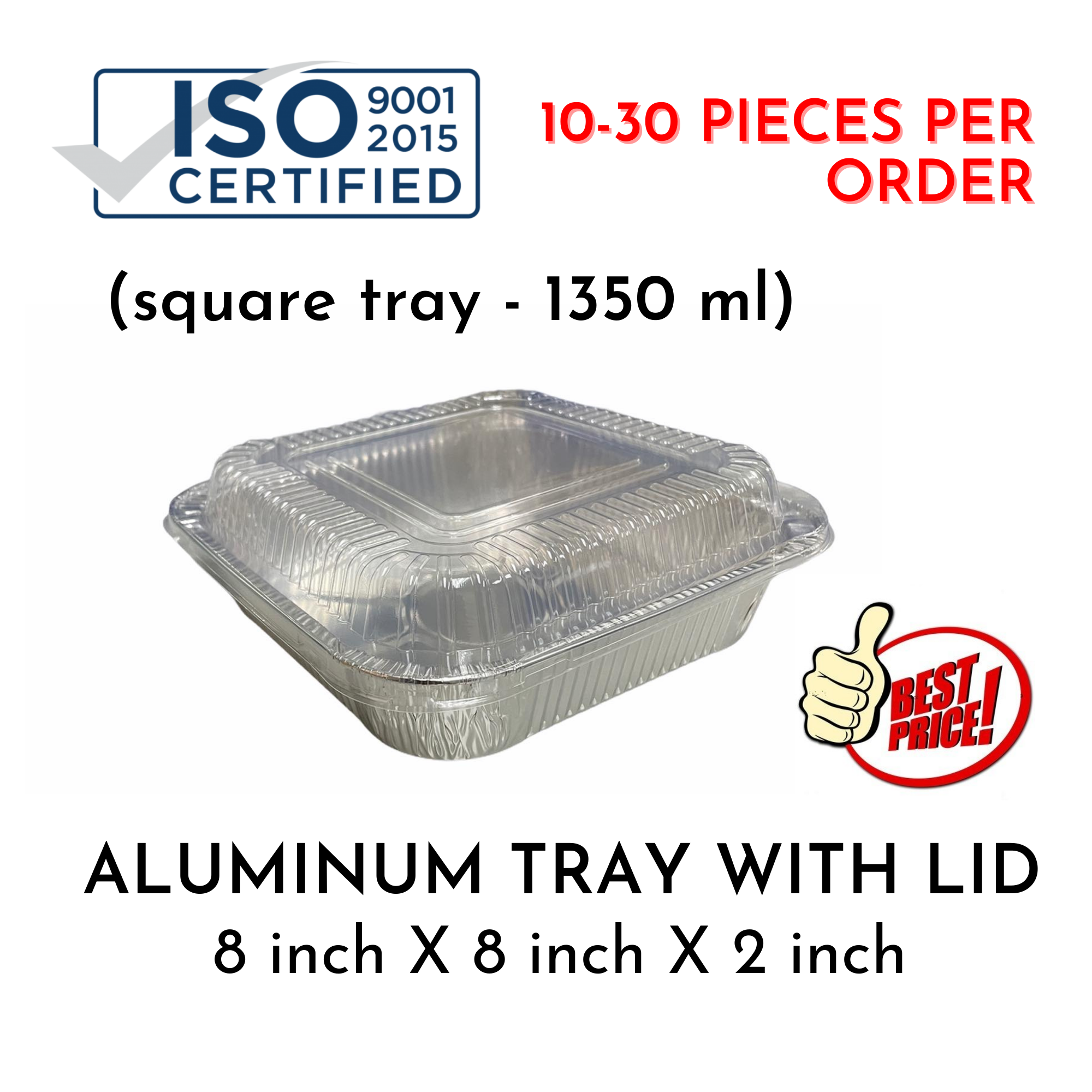 8x8 hotsell aluminum pan