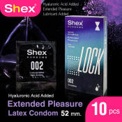 Shex Ultra Thin Condoms with Hyaluronic Acid Lubrication