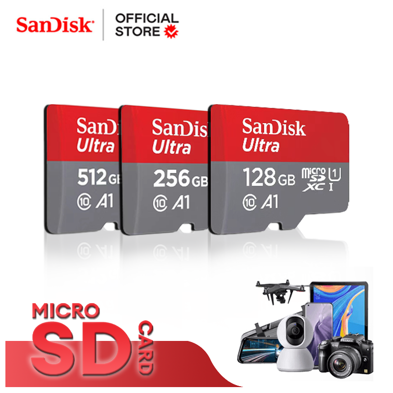 SanDisk Ultra MicroSD Cards: 128GB-1TB, A1, High Capacity Memory