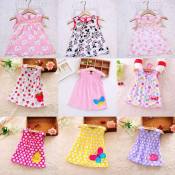 Cute Cartoon Flower Baby Dress for Girls (0-3 yrs)