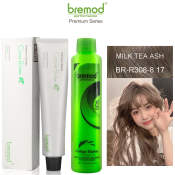 Bremod Hair Color Set - Milk Tea Ash, Long-lasting Color