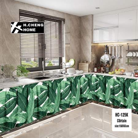 H.CHENG HOME Kitchen Sink Curtain