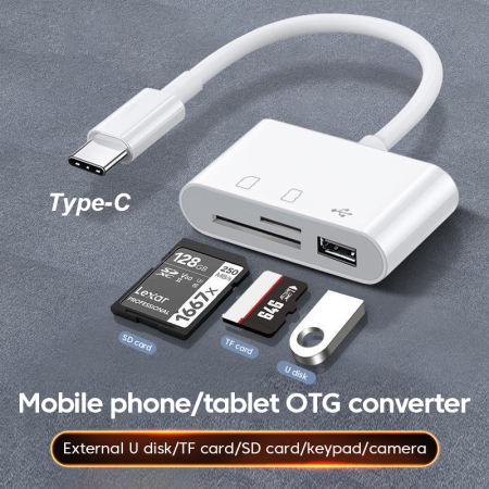 Type C Memory Card Reader OTG Adapter for MacBook Camera