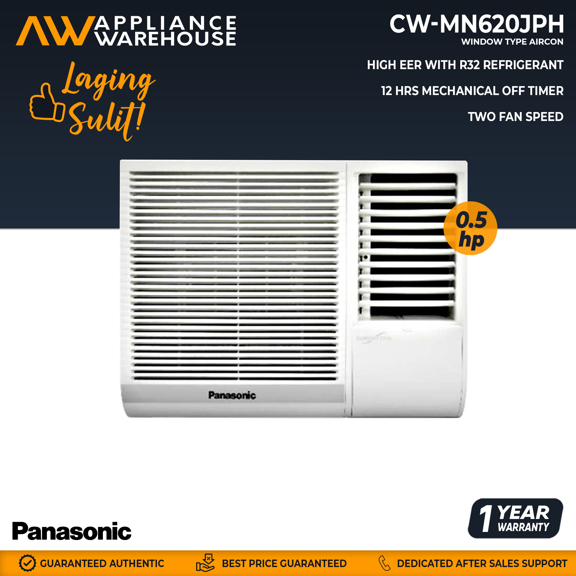 panasonic 0.5 hp aircon price