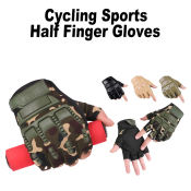 LONGGO Half Finger Cycling Gloves for Men