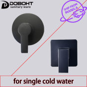 DOBOHT Black Wall Mounted Single Cold Water Shower Faucet