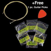 Steel Core Acoustic Guitar Strings - 6 pcs. / 1 set