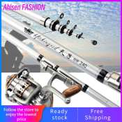 Ultralight Carbon Fiber Spinning Reel & Telescopic Fishing Rod