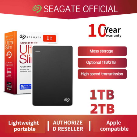 Seagate One Touch Slim Portable External Hard Drive