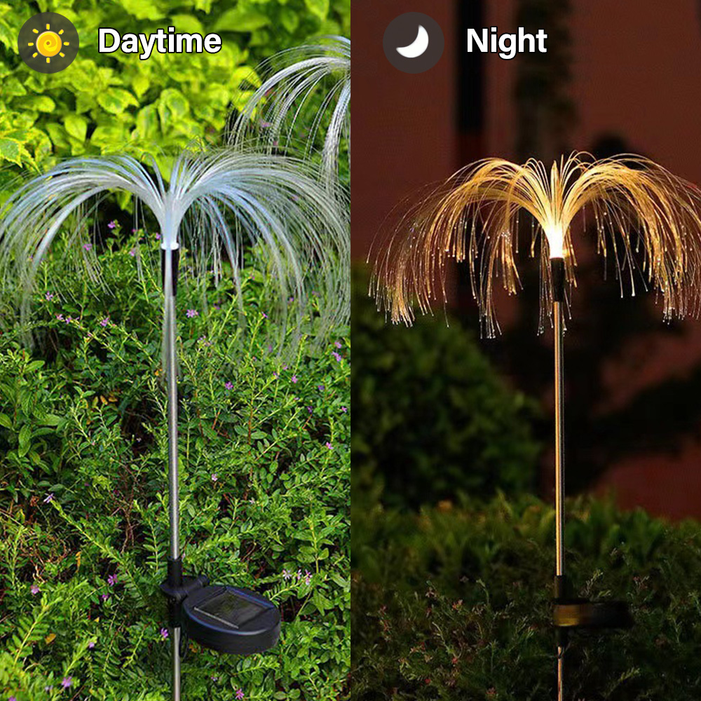 Solar Flower Lights Outdoor Garden Decorations Waterproof 7 Color