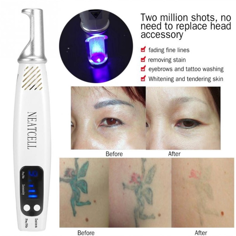 Tattoo Pigment Scar Removal Picosecond Pen Skin Whitening Machine Blue Light