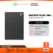 Seagate Plus Slim 1TB/2TB Portable External Hard Drive