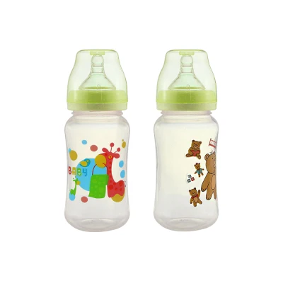 BPA-free Spill-Proof Water and Milk Feeding 320ml Wide Neck Bottle Cup for Baby (2)