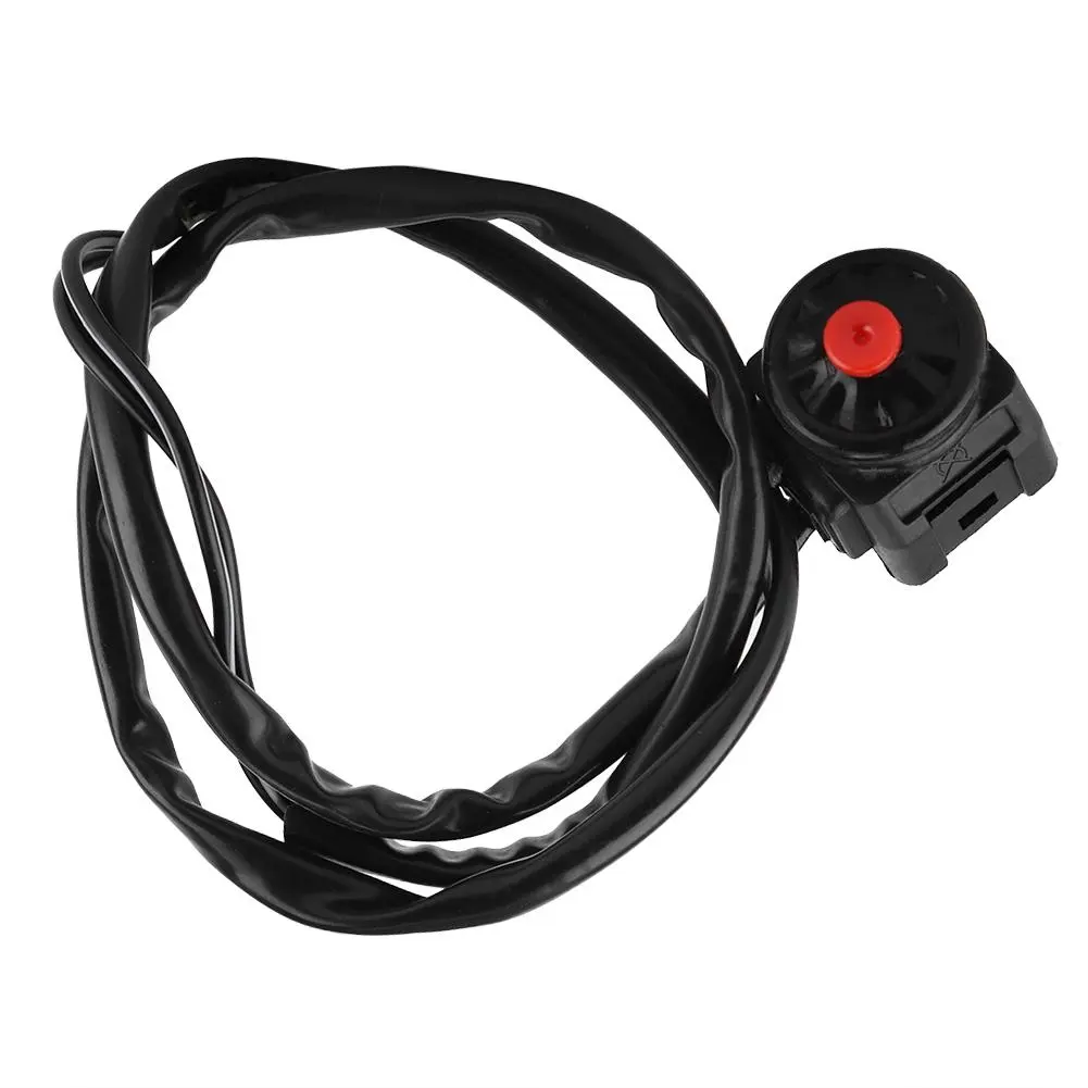 Universal Kill Switch Horn Button Stop 22mm Handlebar For Motorcycle Black