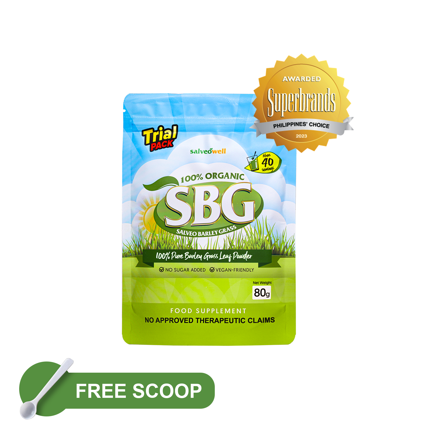 Salveo Organic Barley Grass Powder Trial Pack