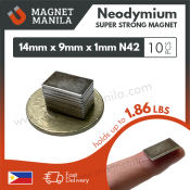 N42 Neodymium Block Magnets - 10 pcs, Strong Rare Earth