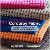 Cotton Touch Corduroy Fabric by Hodeso