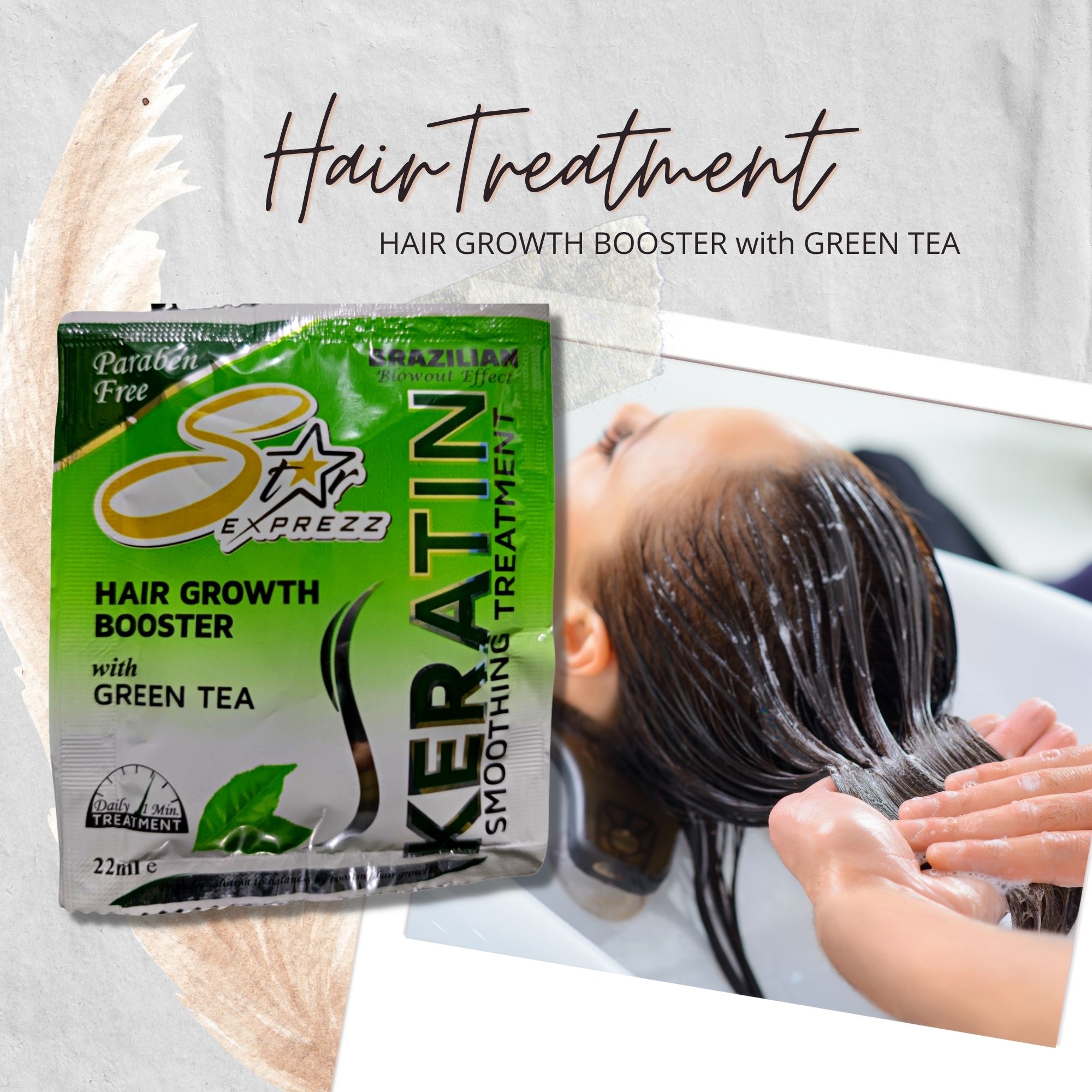 Star Expresz Keratin Hair Growth Booster with Green Tea