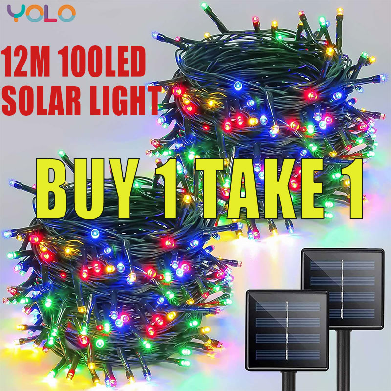 Solar Christmas Lights - Waterproof Outdoor String Lights 2024