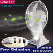 Ounny Solar Electric Fan with LED Lighting
