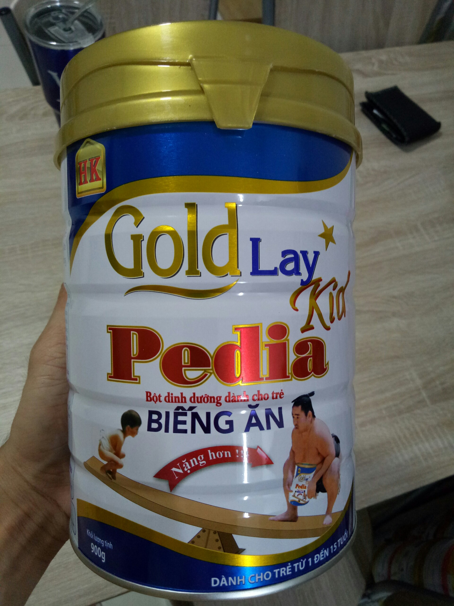 Sữa cho trẻ biếng ăn giúp tăng cân đều đặn Goldlay Pedia lon 900g