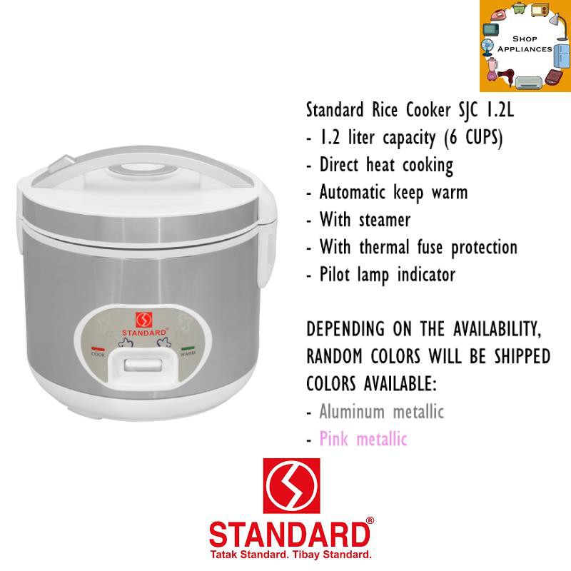 rice cooker standard size