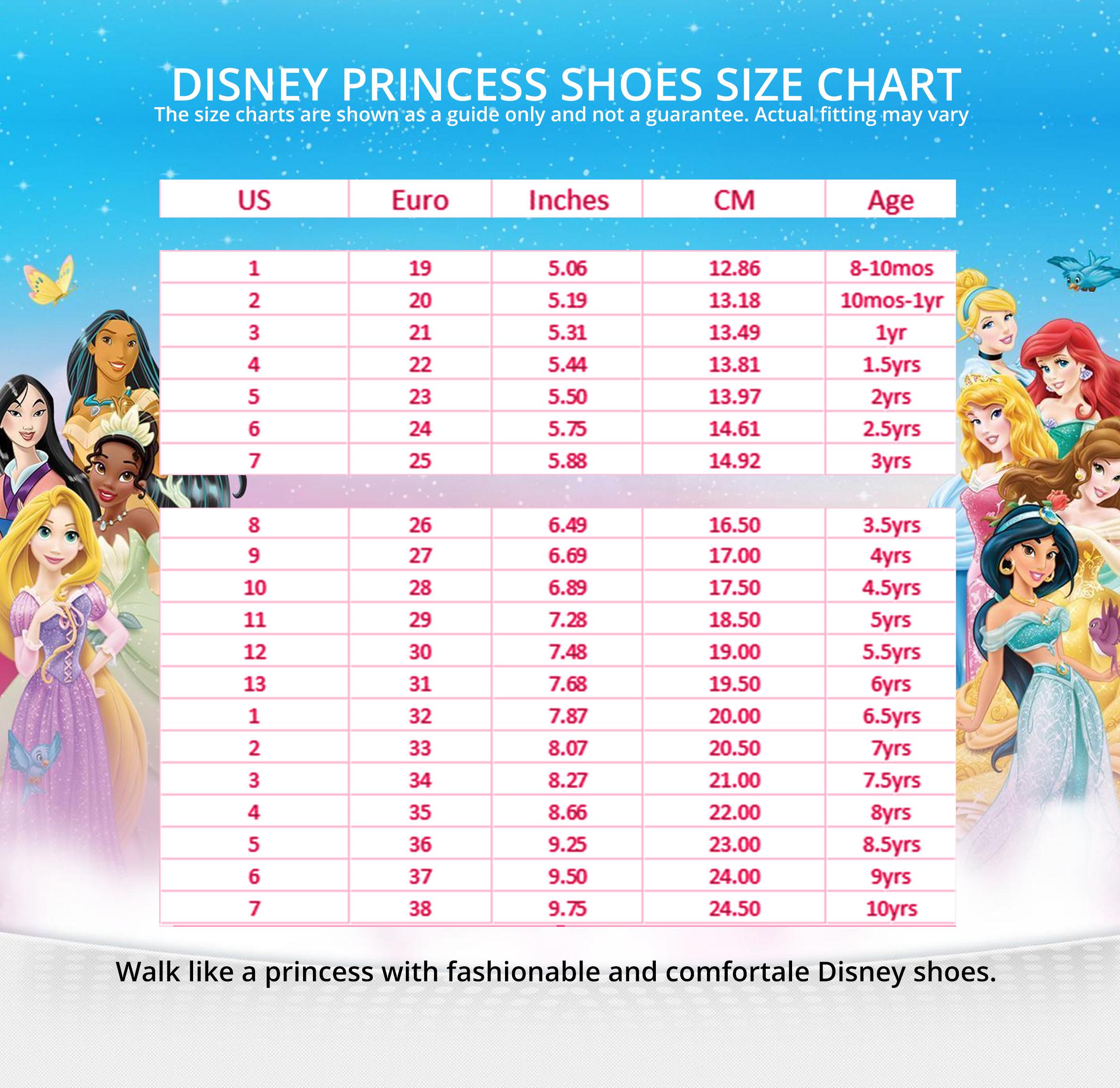 Action School Shoes Size Chart