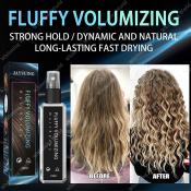 Strong Hold Hair Styling for Curly Hair Spray Net Hard Hold Hair Setting Spray Magic Hair Thickening Spray Fluffy Volumizing Hair Spray Long Lasting Bright Non Greasy Non Sticky 100ML