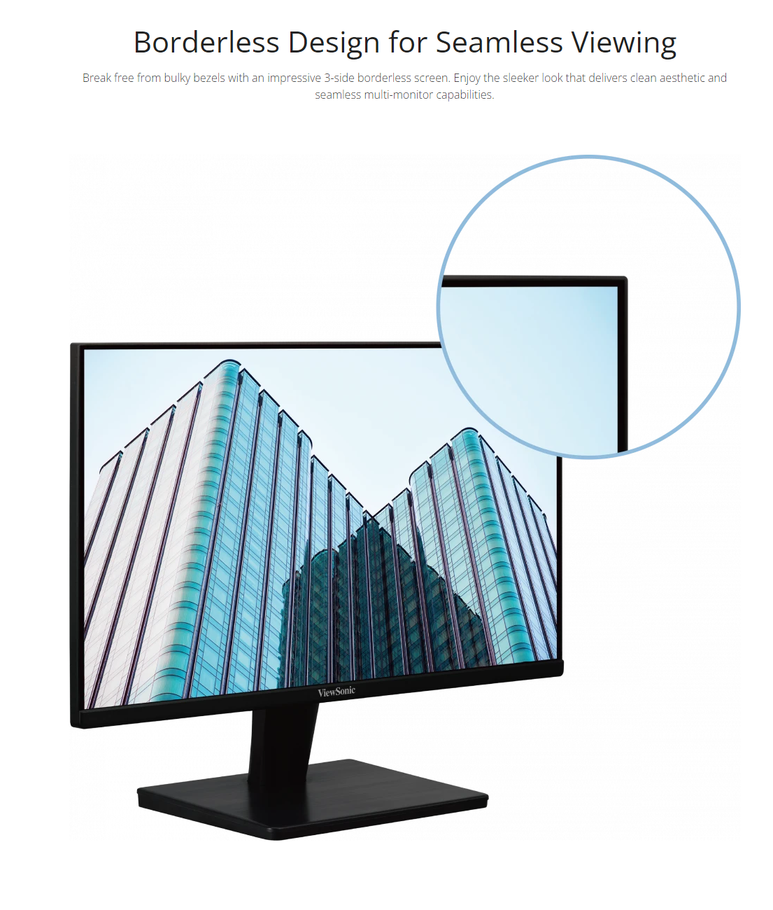 Viewsonic VA2409-MH 24” IPS 1080p Full HD 75hz Monitor with Built-in speakers