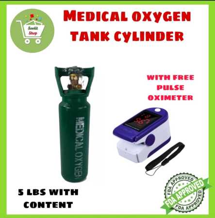 Soolit Shop Oxygen Tank - Portable 5lbs with Oximeter