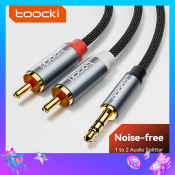Toocki RCA 3.5mm Wired Audio Cable for Mobile and Desktop