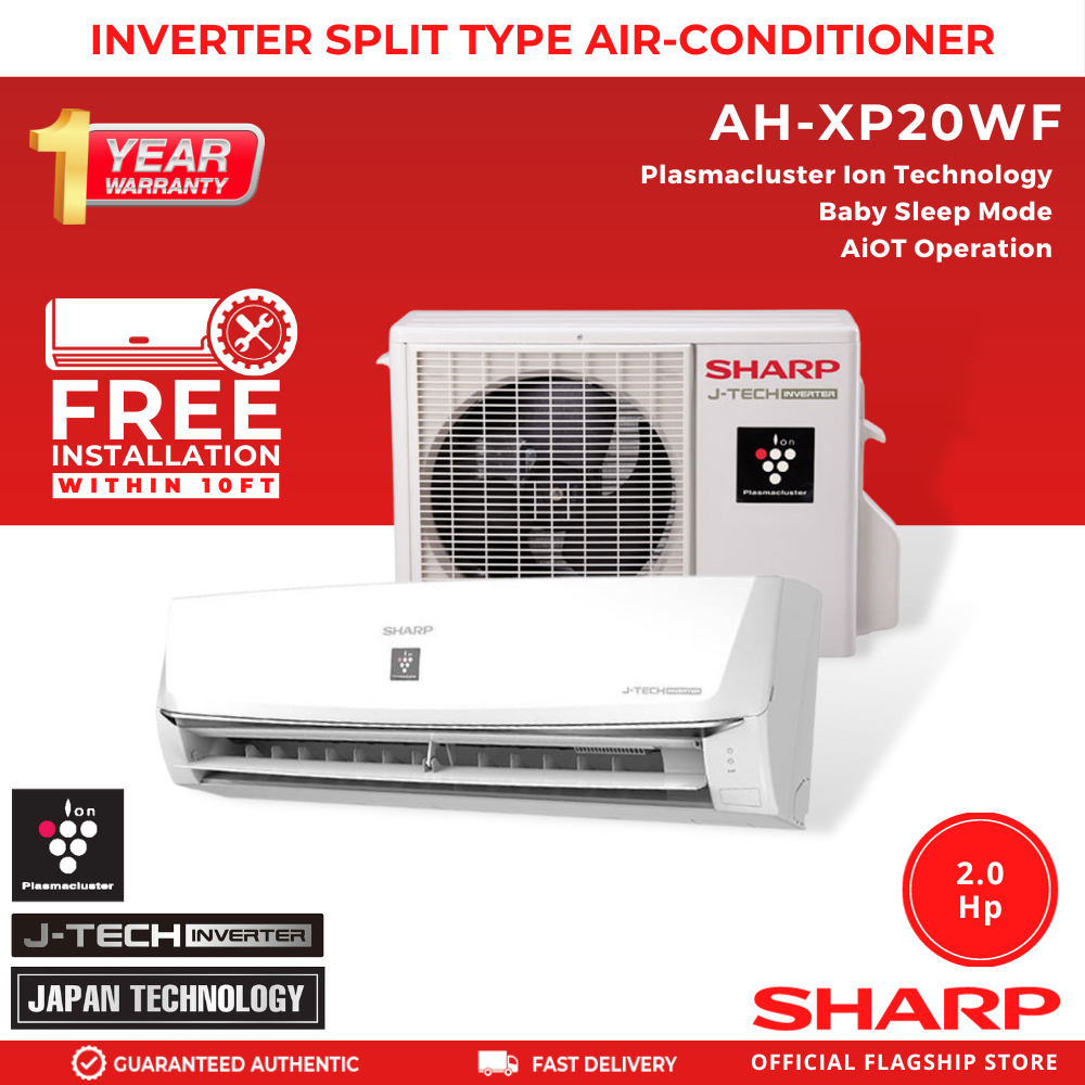 Shop Sharp Aircon Split Type Inverter Online with Best Discounts