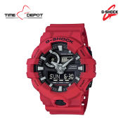 Casio G-Shock Red Resin Strap Watch for Men