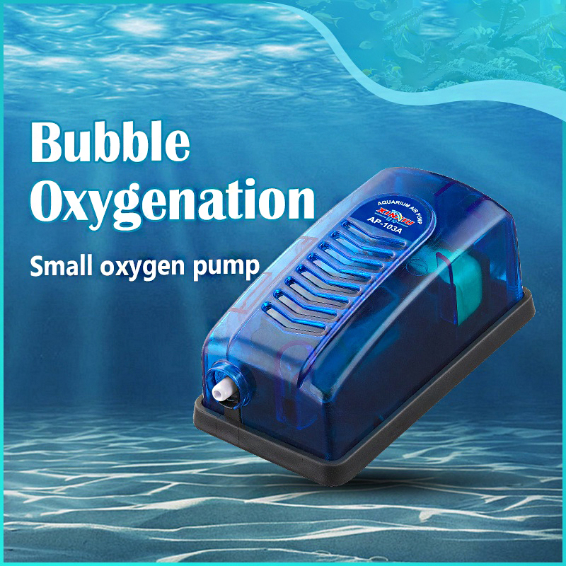 Aquarium Air Pump Oxygen Pond Aerator Water Fish Tank Silent Single For  Submersible Accessories Double Bubble Oxygenation Hole Small Machine  Plug-in Household（note: need to buy stones and hoses separately）