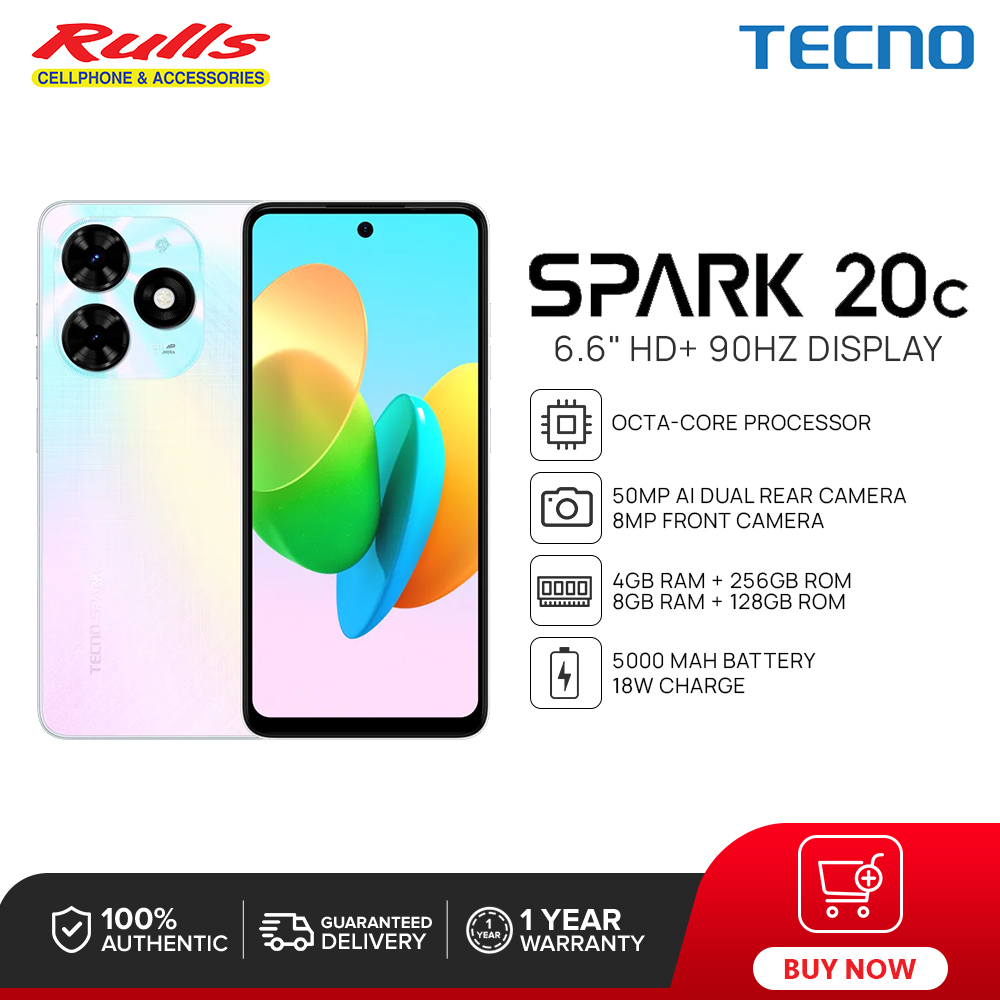 (NEW)TECNO Spark 20C Smartphone / 4GB+256GB / 8GB+128GB / Octa-core Processor / 50MP Dual Rear Camera / 6.6” HD+ 90Hz Display / 5000mAh Battery 18W Charge - Image 3