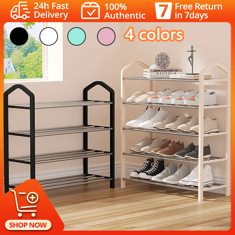 Shoe Rack Simple multilayer shoe stand stainless steel Stackable shoe