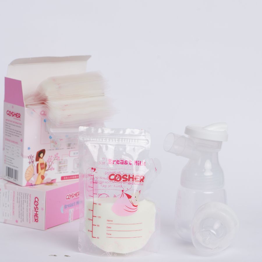 Túi trữ sữa Cosher bảo quản sữa mẹ có vòi rót tiện lợi loại 250ml