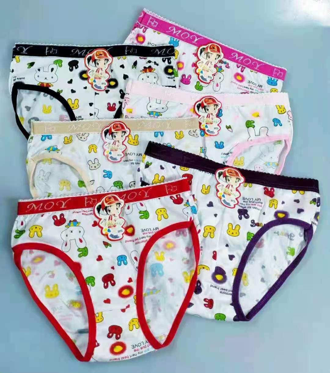 Hello Kitty & Friends Stripe 2-8 Years Girls Underwear Panties Briefs 4 Per  Pack