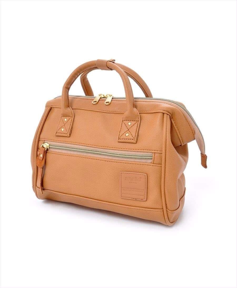 Anello Official Synthetic Leather Shoulder Bag S Size AT-H1021 CA (Camel)