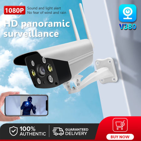 V380 Pro Outdoor/Indoor CCTV Camera with Night Vision - Waterproof