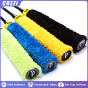 Cotton towel grip for badminton and tennis racket handle