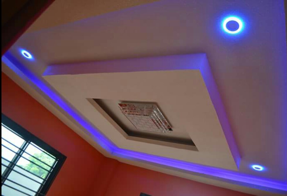 ceiling design with pin light