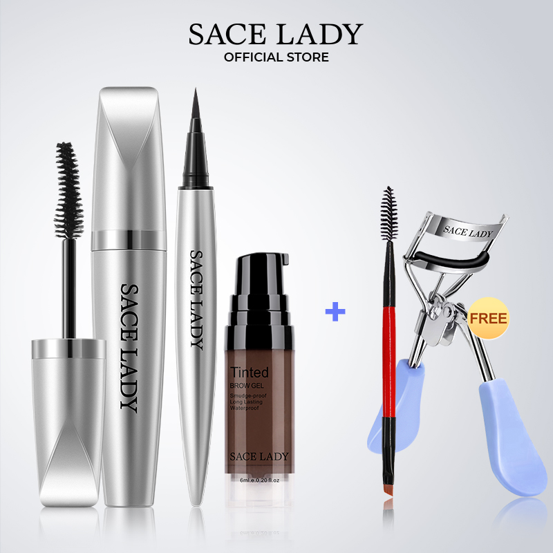 Discount on Sace Lady  shoes - SKU: Sace Lady Eye Makeup Set  Eyebrow Pomade Cream+waterproof Mascara+curlering Eyeliner 5pcs Eyes Cosme