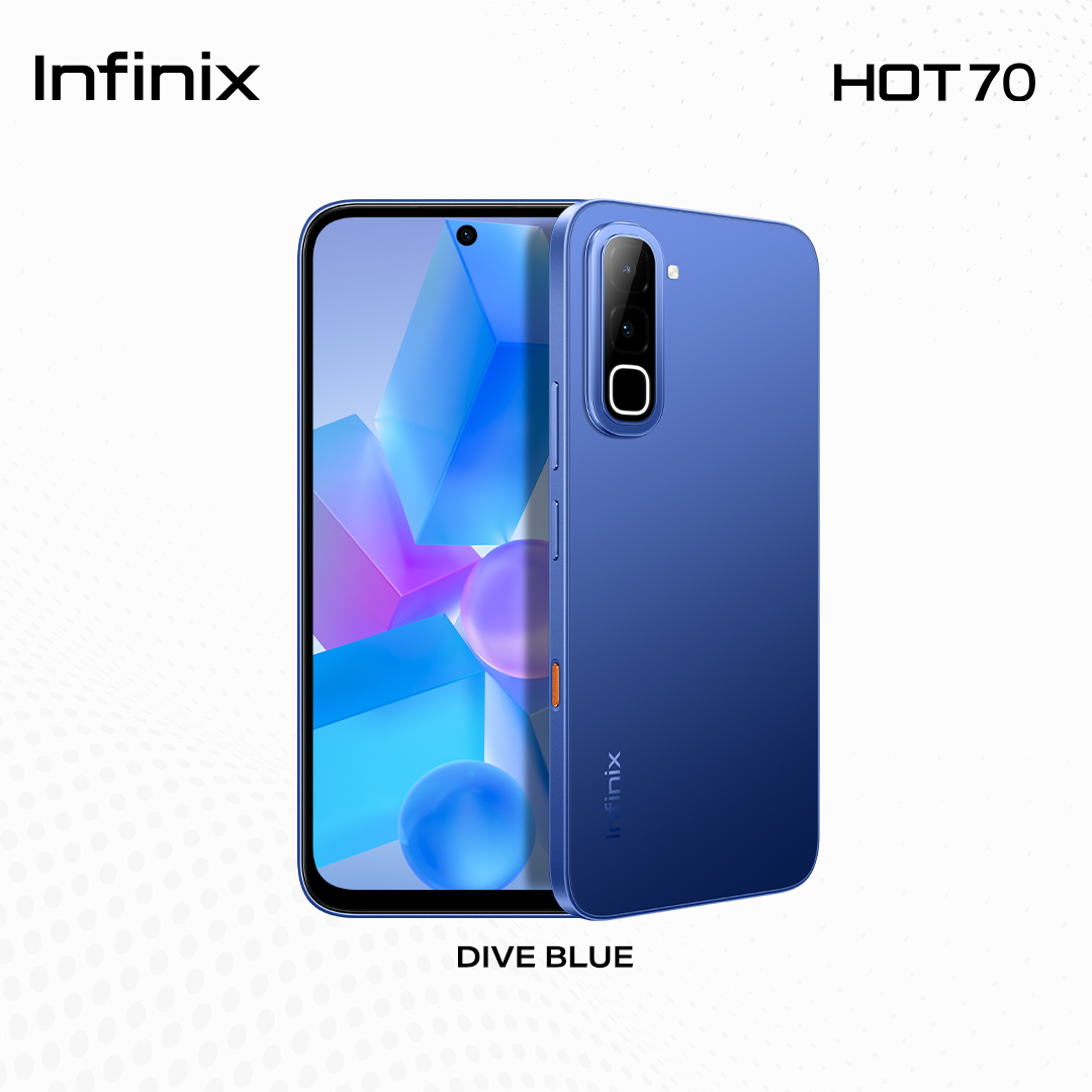 「NEW Arrival」- Infinix HOT 70, (up to 18GB [6GB + 128GB] Dynamic Shine Design with Baby-Smooth Finish / 45W+ 6000 mAh Battery + Lighting Fast Charge / Dust, Water & Drop Proof IP65 SG5G Certified (1 year local warranty) Smart Phone - Image 2