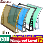 Awning Canopy with Frame Heavy Duty Load bearing 300KG Multiple sizes available Outdoor Balcony Awning Outdoor Balcony Awning Door Window Eaves Awning Holder